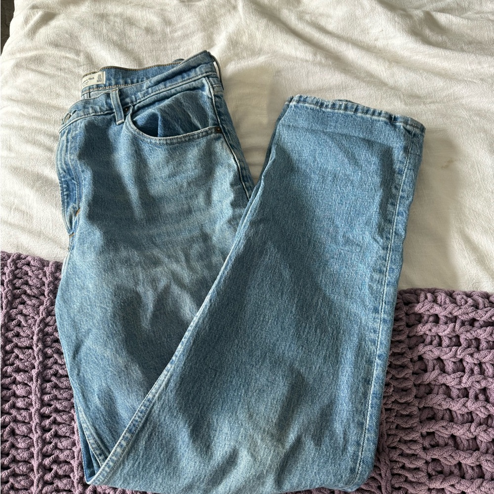 Abercrombie ultra high rise 90s long jeans